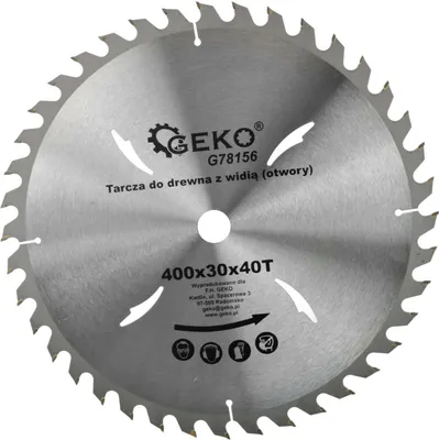 Obrázek produktu pro GEKO Kotouč pilový (vidiový) na dřevo 400x30x40T G78156