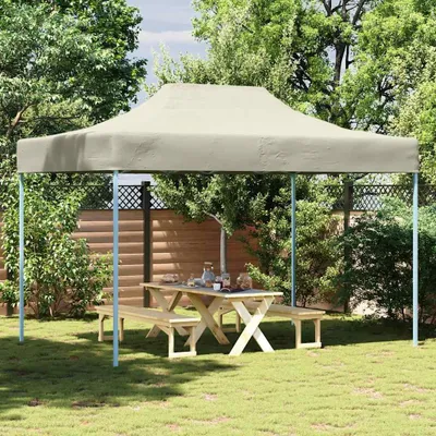 Produktbild von "im Angebot" Profi-Partyzelt Faltbar 3×4 m Stahl Creme - Pavillons & Partyzelte CC20214