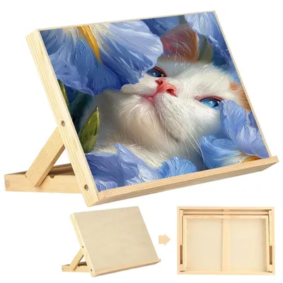 Productafbeelding van Houten Tekenbord met Verstelbare Easel 13 x 23 cm