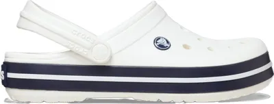 Zdjęcie produktu dla Crocs Crocband Uni Sportive – sandały typu clogs, białe/granatowe (White/White/Navy), 11016-1WW