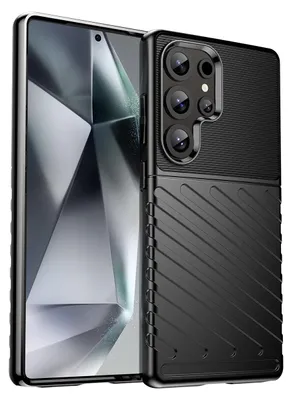Produktbild von Thunder Case Für Samsung Galaxy S25 Ultra Silikon-Schutzhülle - Schwarz