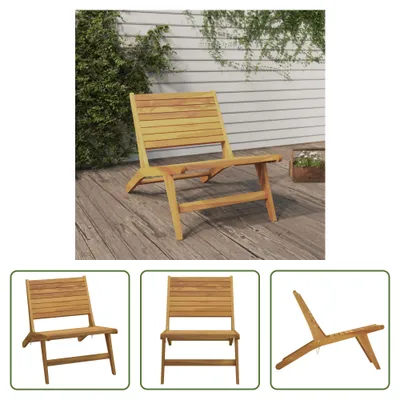 Produktbild von The Living Store Gartenstuhl Massivholz Teak