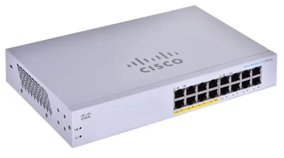 Produktbild von Cisco CBS110, Unmanaged, L2, Gigabit Ethernet (10/100/1000), Power over Ethernet (PoE), Rack-Einbau, 1U