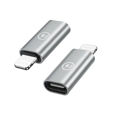 Produktbild von USB-C auf Lightning Adapter – USB-C zu Lightning Konverter – Schnelles Laden für iPhone, iPad, iPod und AirPods – Nicht für OTG/Audio