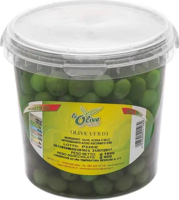 Produktbild von Grüne Oliven mit Stein frische Olive Verdi Grandi 1690g/900g - Miccio