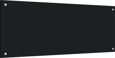 Produktbild von vidaXL Küchenrückwand Schwarz 100x40 cm Hartglas