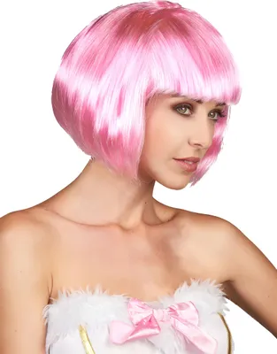 Immagine prodotto di Bob parrucca di carnevale rosa - taglia unica