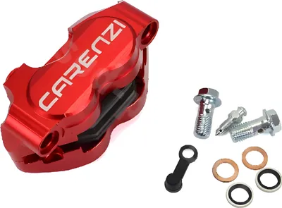 Image de Étrier de frein radial universel Carenzi Rouge Aluminium 4 pistons