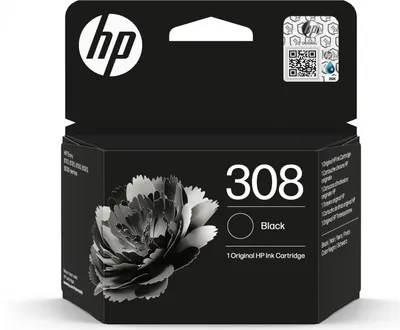 Produktbild von HP 308 Schwarz Original Druckerpatrone, Standardertrag, Schwarz, Tinte auf Pigmentbasis, 1 Stück(e), 160 Seiten, Einzelpackung