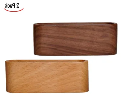 Produktbild von Visitenkartenhalter aus Holz, 2 Stück