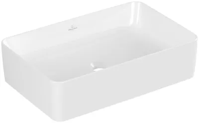 Produktbild von Villeroy & Boch Collaro Aufsatzwaschtisch 56 cm eckig ohne Überlauf, ohne Hahnloch