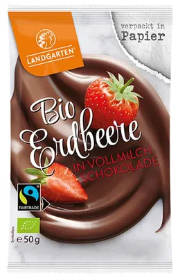 Immagine prodotto di Erdbeeren in Vollmilchschokolade 50g