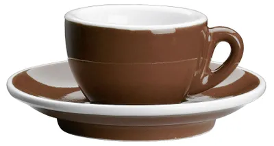 Immagine prodotto di Cilio, set da 6 tazze da caffè espresso "ROMA", color marrone – offerta speciale