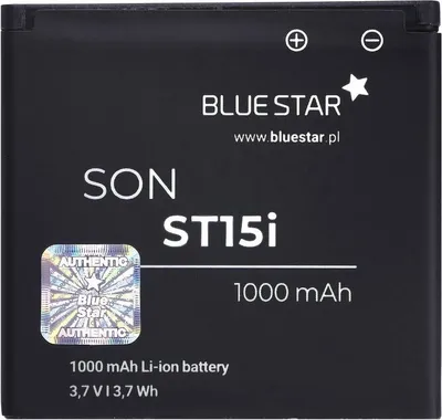 Produktbild von Bluestar Akku Ersatz kompatibel mit Sony Ericsson VIVAZ U5 ST15i 1000mAh 3,6V Li-lon Austausch Batterie Accu