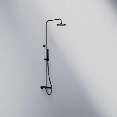 Immagine prodotto di Set doccia Steinberg completo con miscelatore termostatico, nero opaco, 1 pz.