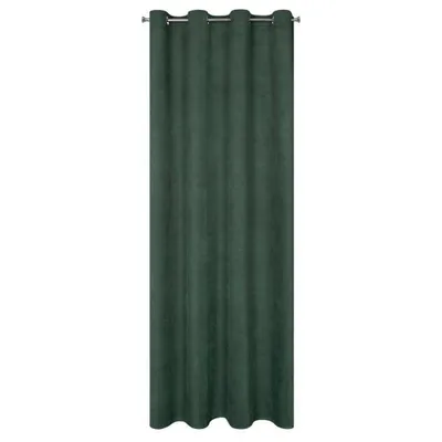 Zdjęcie produktu dla Zasłona MILO ciemna mięta 140x250 cm zasłona oczkowa