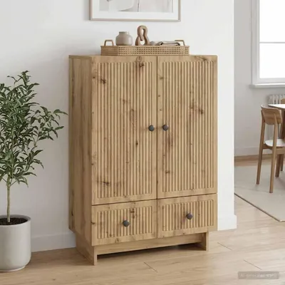 Obrázek produktu pro vidaXL Komoda Artisan – dub 66 x 34,5 x 95 cm dřevotřísková deska