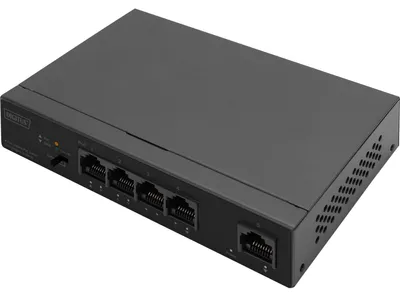 Obrázek produktu pro DIGITUS Switch 4-Port PoE Gigabit Ethernet 60W - Switch - 1 Gbps