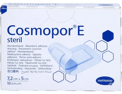 Produktbild von Cosmopor E steriler Wundverband 7,2 x 5 cm, 10 St. Verband
