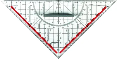 Image de RUMOLD Geometriedreieck 10151 25cm Kunststoff rauchgrau