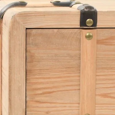 Image de vidaXL Armoire TV en bois de sapin massif 120 × 33 × 35 cm