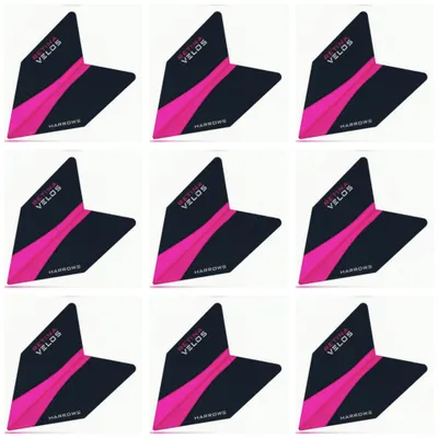 Produktbild von Harrows | Retina | Dart Flights | Velos | 100 Mikron | Pink | 3 Sets = 9 Flights