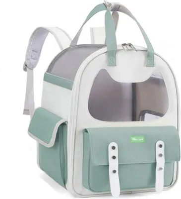 Produktbild von INF Bequemer Haustier-Tragerucksack Weiß+Grün