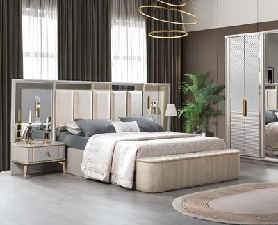 Obrázek produktu pro Ložnicový set kompletní postel 2x noční stolek Moderní 3ks