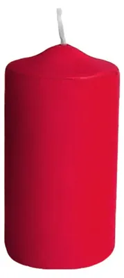 Produktbild von 40x Stumpenkerzen Ø 40 x 80 mm 10 Stunden Brenndauer rot