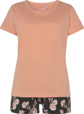 Produktbild von Vivance Dreams Shorty 2 -teilig rosé schwarz-gemustert Größe 40/42
