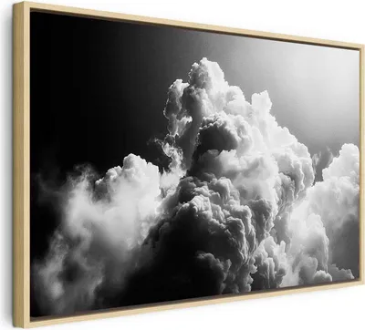 Produktbild von Italienischer Leinwand Leinwandbild - Clouds Like from Dreams: Let the Sun Illuminate Your Day – A Visual Feast 60x40 cm Muster b-H-10043-b-a