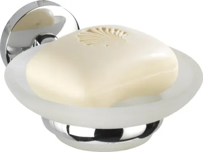 Produktbild von WENKO Seifen Ablage Cuba Bad Accessoires Gäste WC Halter Unterlage Schale Wand