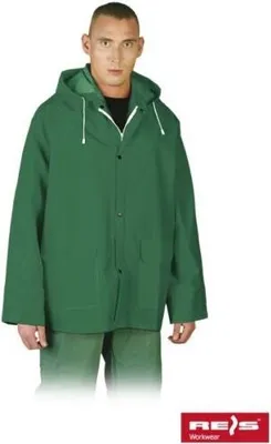 Produktbild von Arbeitsjacke Regenjacke Mantel Jacke Regenmantel Wetterjacke wasserdicht(KPD-GR) Gr. L