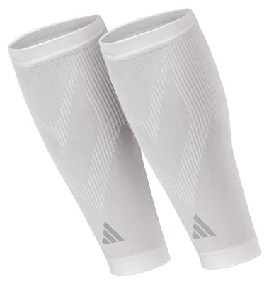 Produktbild von Adidas Compression Calf Sleeves - White - S/M