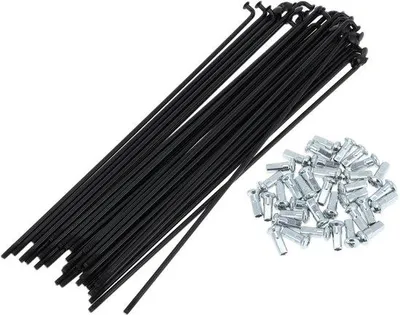 Immagine prodotto di Mozzo per bicicletta Acciaio al carbonio, 185 mm, nero, con nippli, per migliorare la durata