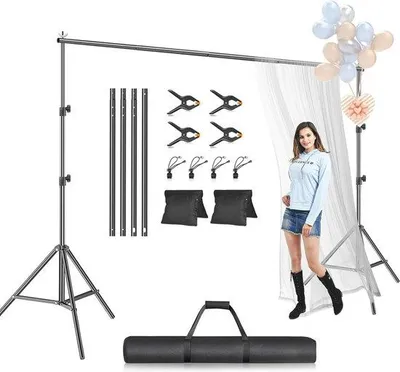 Produktbild von Verstellbare Hintergrundunterstützung für Fotografie und Video
