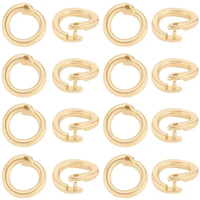 Productafbeelding van Set van 30 Sluitringen voor Sieraden Maken van 18K Verguld Messing