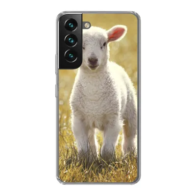 Produktbild von MuchoWow® Handyhülle Schutzhülle Hülle für Samsung Galaxy S22 Plus Schafe - Gras - Sonne Silikon Softcase Handy Hülle - Schutzabdeckung