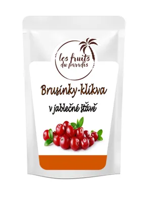 Obrázek produktu pro Brusinky (klikva) slazené jablečnou šťávou 200 g LES FRUITS DU PARADIS