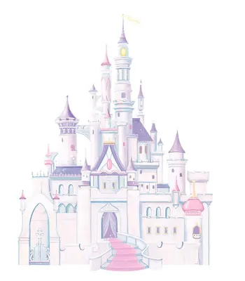 Produktbild von Wandsticker Disney Märchenschloss Glitter