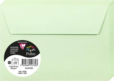 Obrázok produktu pre Obálka C6 Peľ 120g zelená