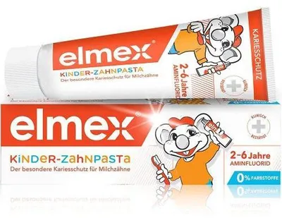 Produktbild von Elmex Kinder Zahnpasta 2 bis 6 Jahre mit Aminfluorid Schutz 50ml