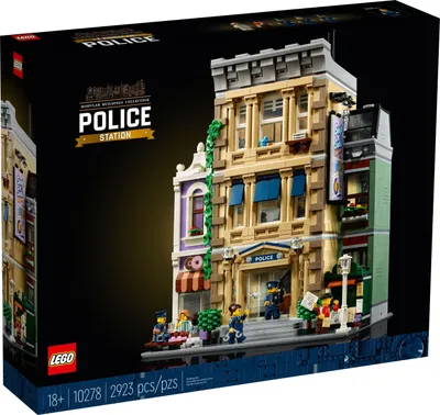 Produktbild von LEGO 10278 Icons Polizeistation, großes Bauset für Erwachsene, Bauen mit Modulen