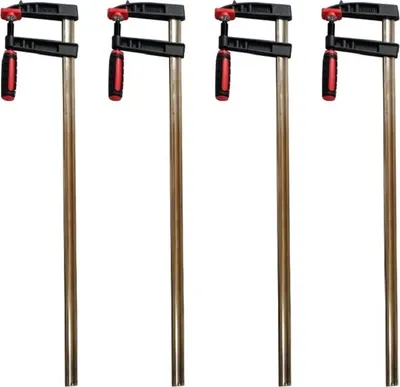 Obrázok produktu pre 4 skrutkové svorky Svorky 1000x120mm s plastovou rukoväťou