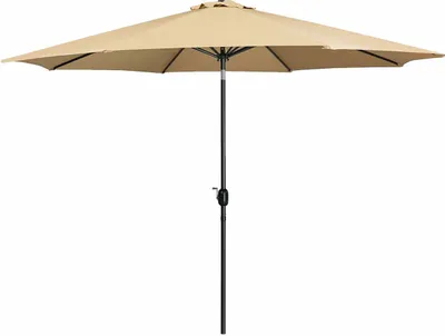Produktbild von Marbueno Sonnenschirm Stahl 8 Streben D270 cm Polyester Braun Garten 10482