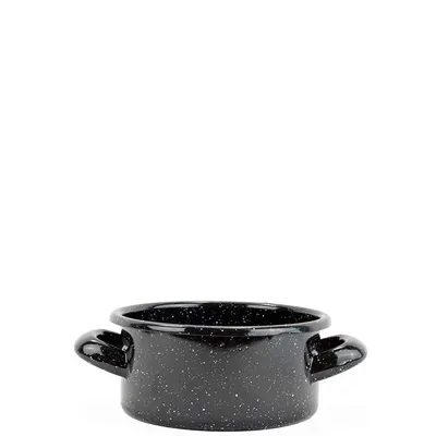 Obrázek produktu pro Smaltovaný rendlík černý 12 cm, vyrobeno pro BELIS/SFINX