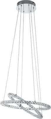 Produktbild von EGLO LED Pendelleuchte Varrazo, 2 flammige Hängelampe klassisch, Hängeleuchte, Esstischlampe, LED Wohnzimmerlampe hängend neutralweiß