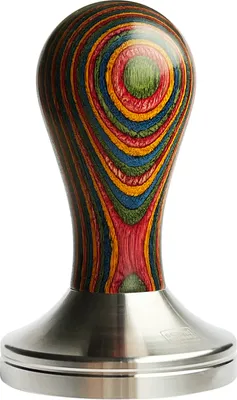 Image de scarlet espresso | Tamper "classic colorato", tampon à espresso stylé avec poignée ergonomique en bois précieux coloré, pour un espresso parfait, Barista, taille:51 mm, couleur:Multi