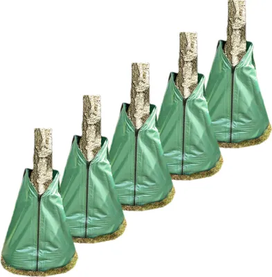 Immagine prodotto di Novatool 5x sacchetti per l'irrigazione degli alberi 75 litri sacchetti verdi per l'irrigazione in robusto PVC sacchetti per l'irrigazione degli alberi sacchetti per l'irrigazione degli alberi sacchetti per l'acqua albero