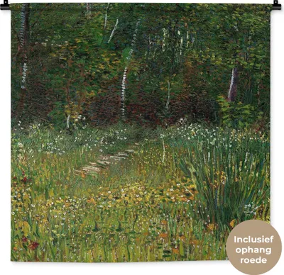 Produktbild von MuchoWow® Wandteppich Wandbehang Asnières - Vincent van Gogh 90x90 cm Tapisserie Dekoration Wandtuch - Wandaufhänger